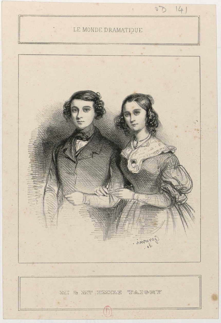 Émile Taigny úr és felesége alkotó: Paul Gavarni