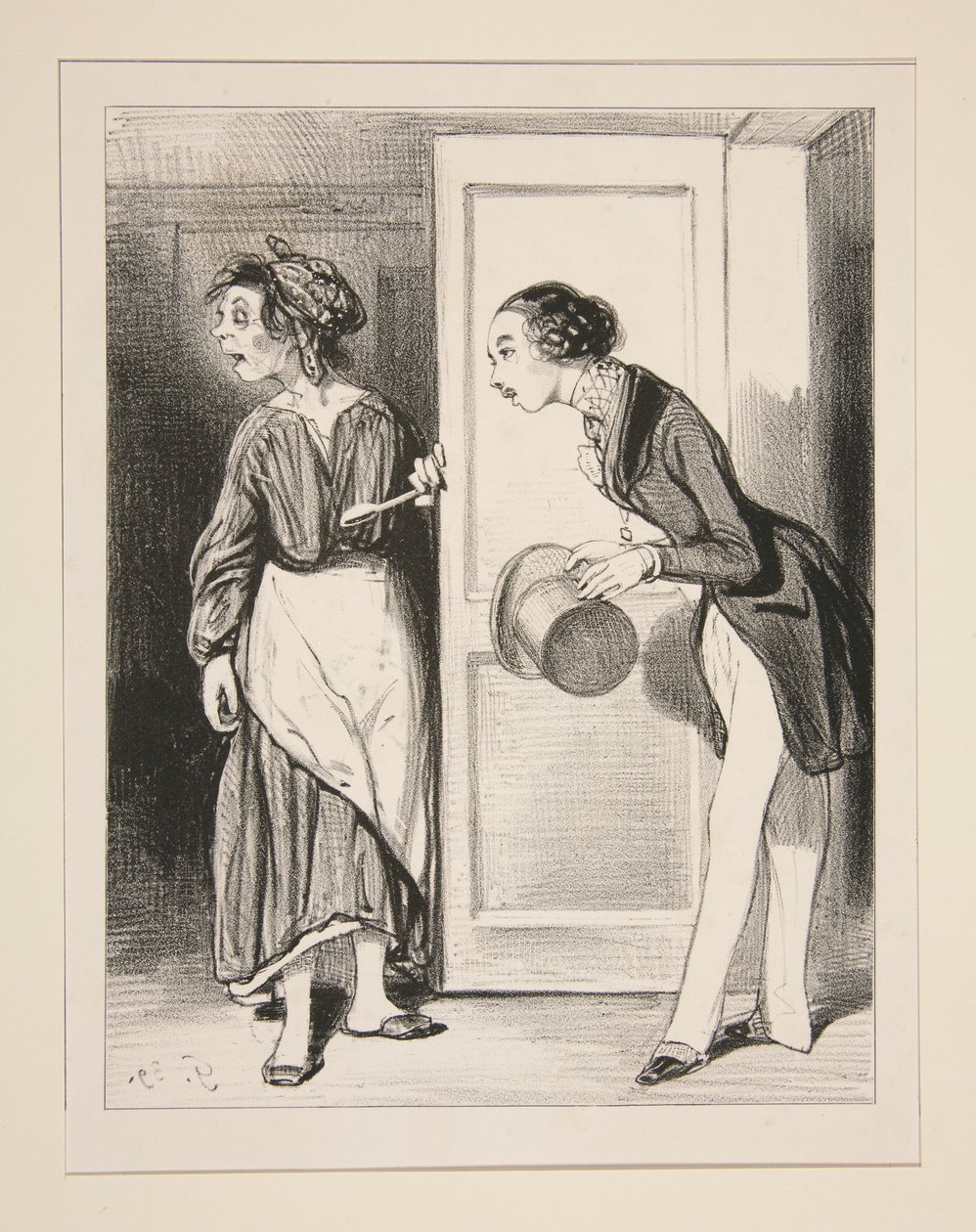 Madame de Saint-Aiglemont, asszonyom, kérem?... alkotó: Paul Gavarni
