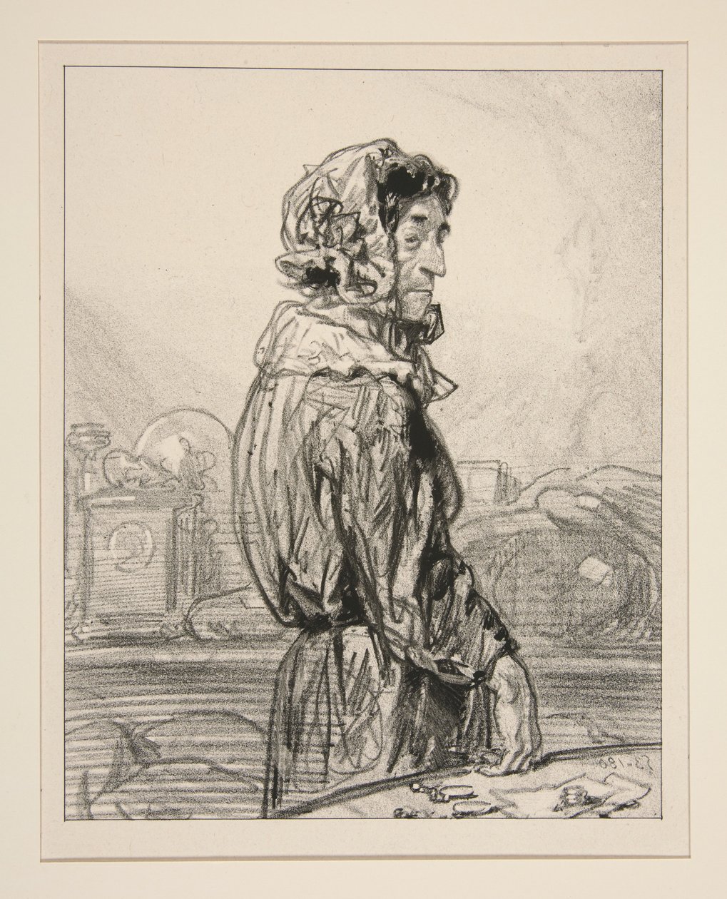 „Madame Abraham.” alkotó: Paul Gavarni