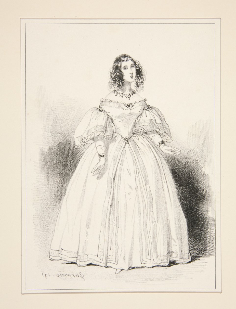 Anna Thillon asszony alkotó: Paul Gavarni