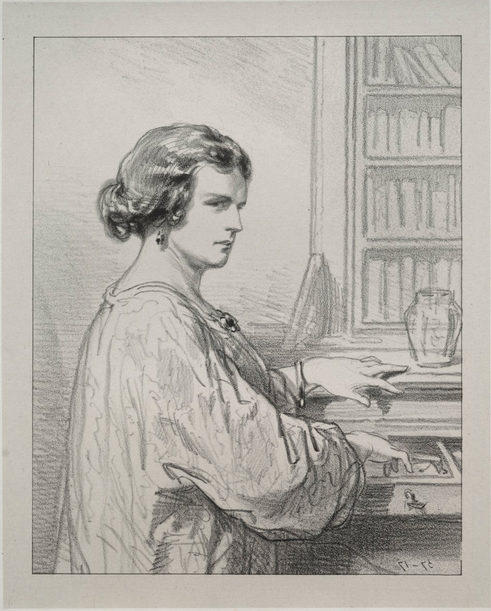 Par-ci, par-lá: A Budoár kulcsa sok titkot nyit meg, 1854-1856. alkotó: Paul Gavarni