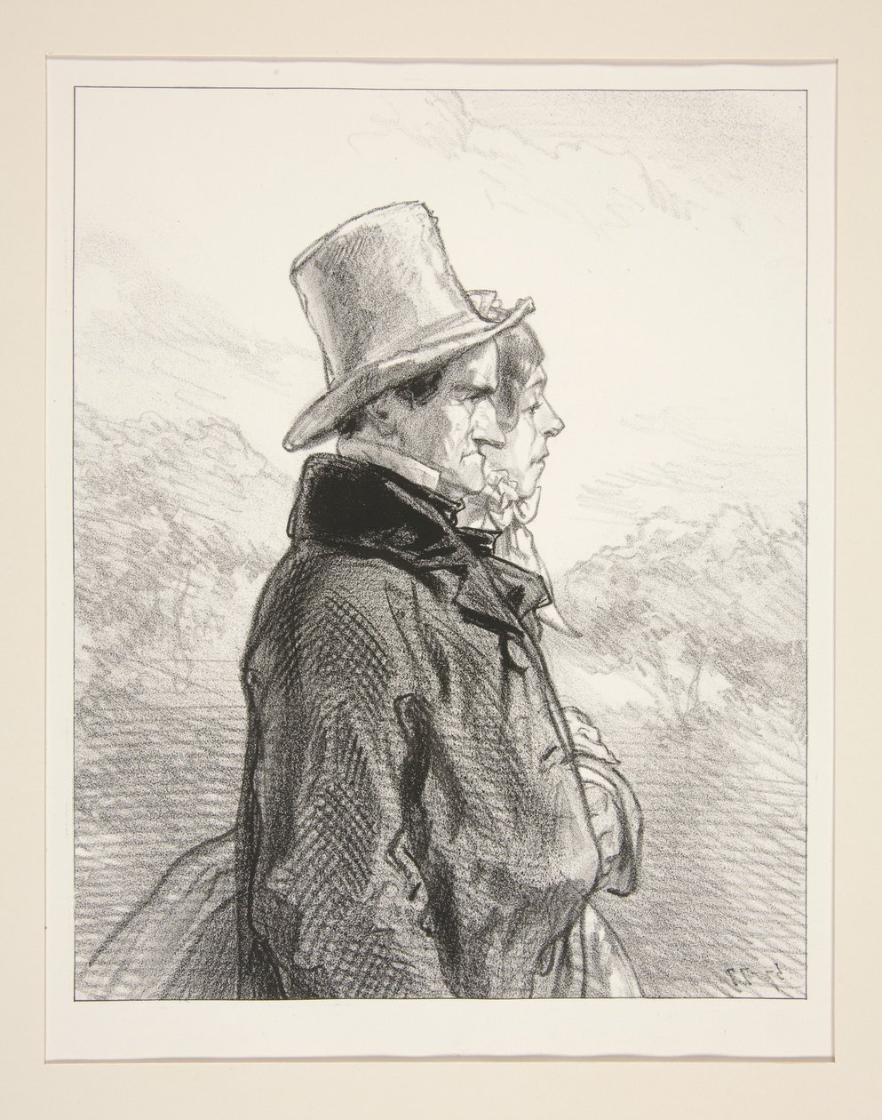 Paul és Virginie. alkotó: Paul Gavarni