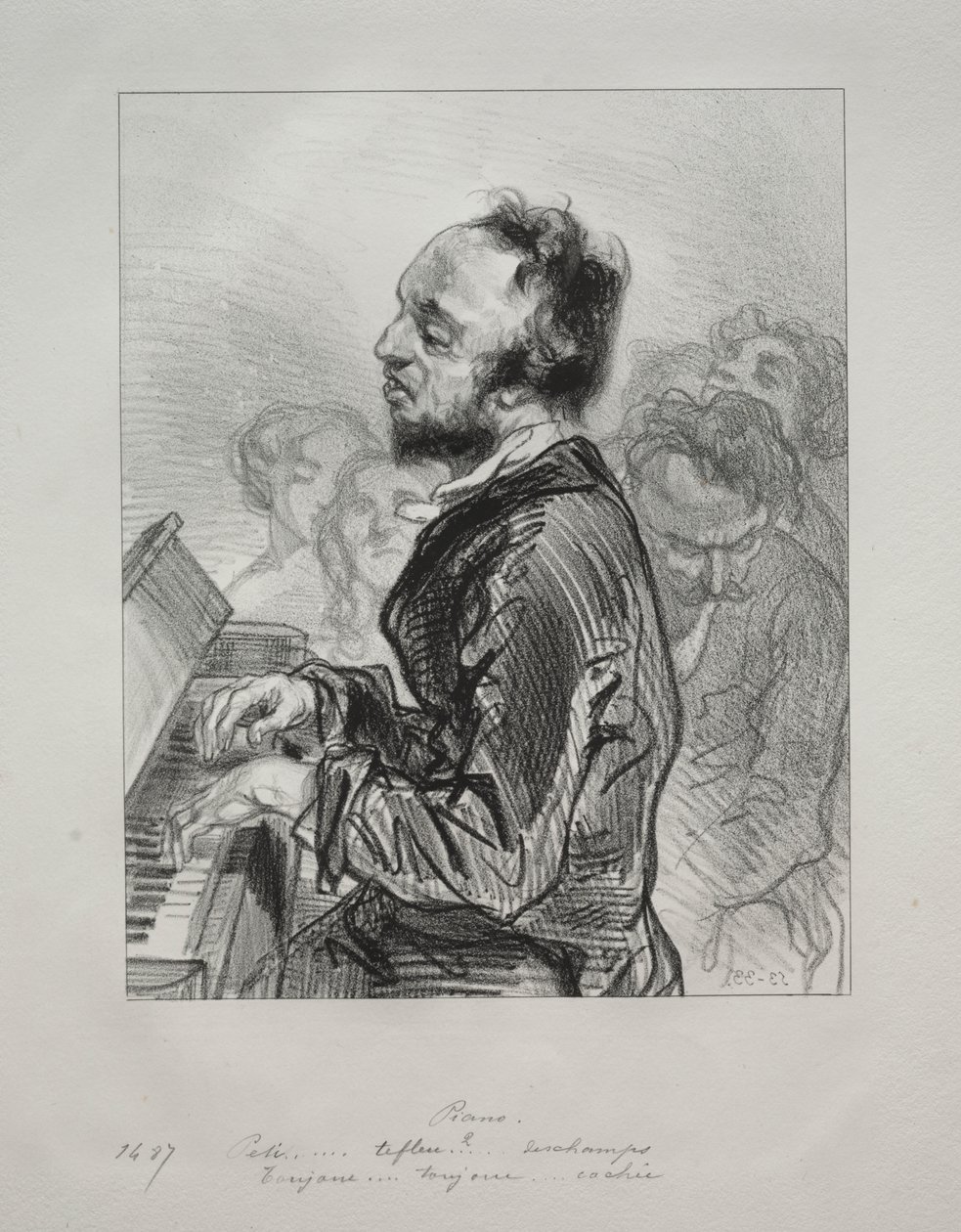Zongora alkotó: Paul Gavarni