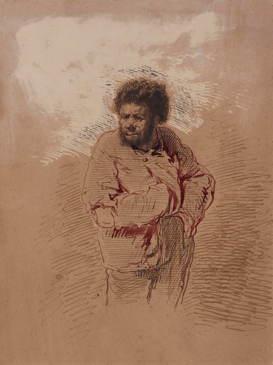 Egy férfi portréja alkotó: Paul Gavarni