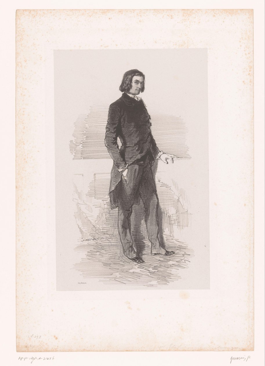 Étienne Mélingue portréja alkotó: Paul Gavarni