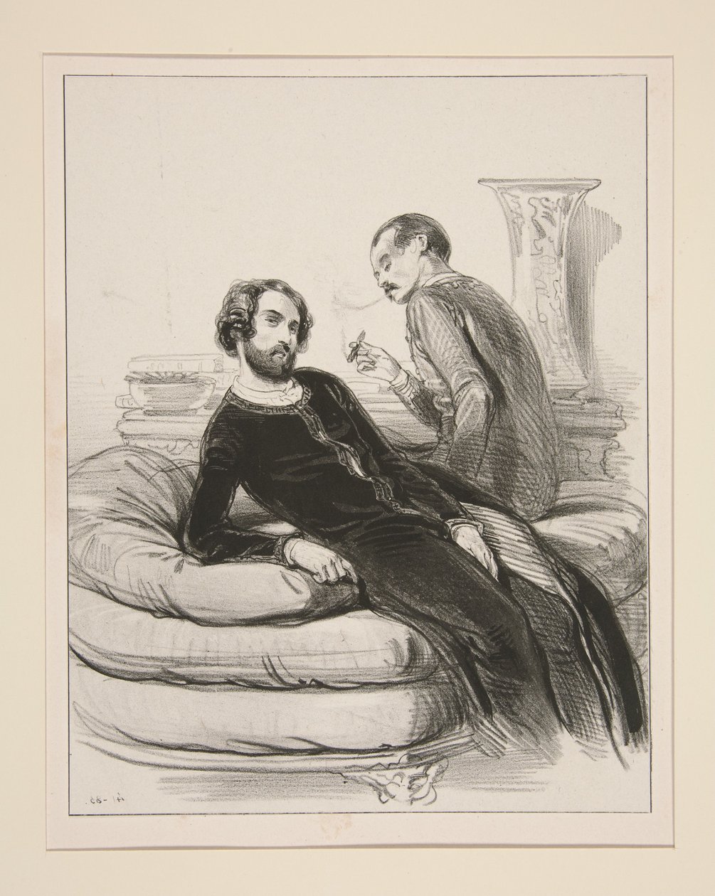 HUMANN hálóingek, szabó, rue Neuve-des-Petits-Champs. Durousseau ingek. Mombro (sic.) érdekességek alkotó: Paul Gavarni