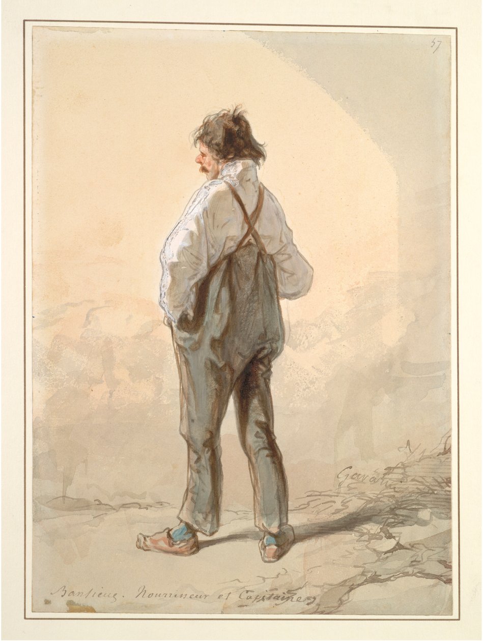 The Suburbs: Stock Raiser and Captain, valószínűleg 1859-1860. alkotó: Paul Gavarni