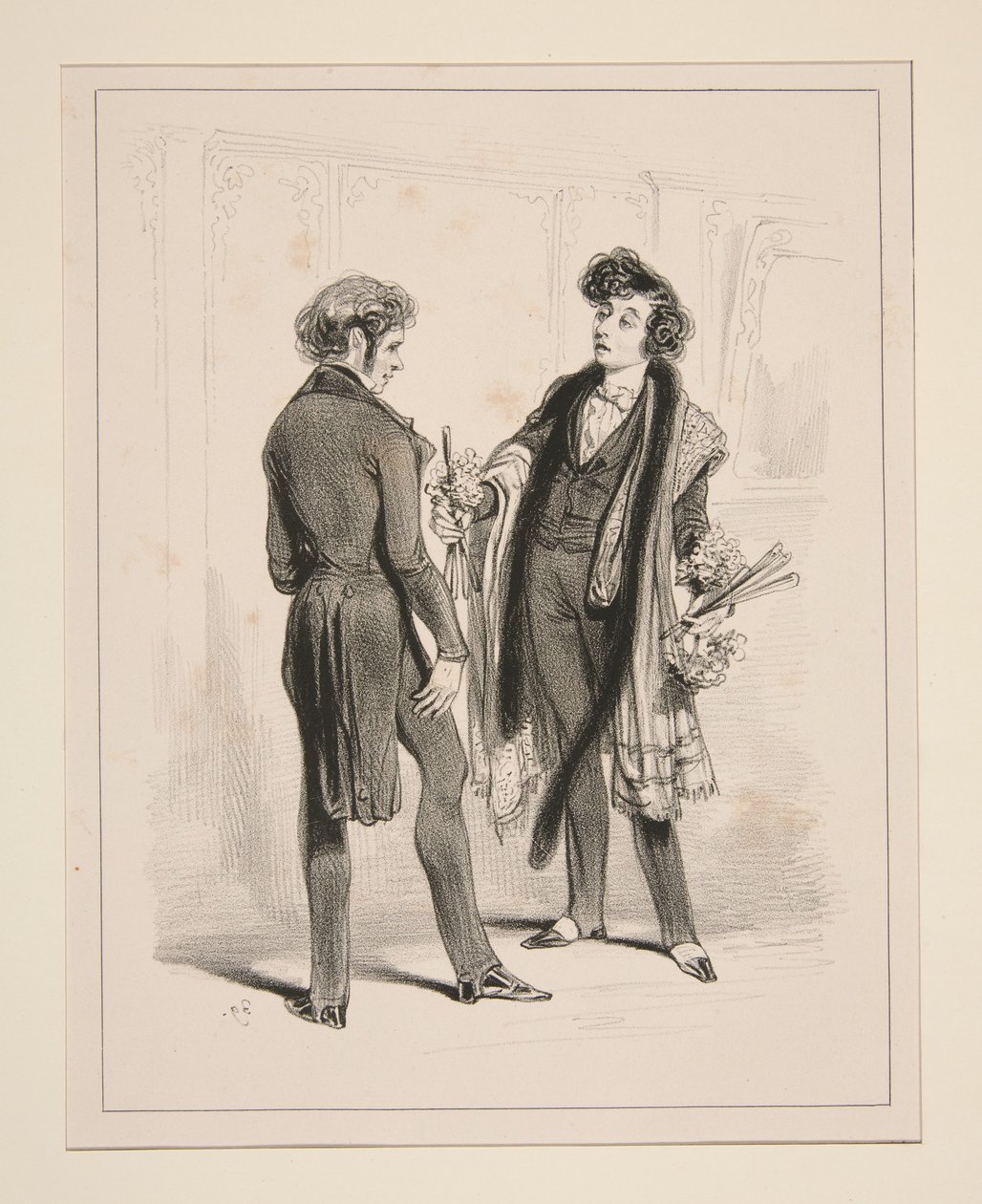 Vaudeville Színház. Le Plastron... alkotó: Paul Gavarni