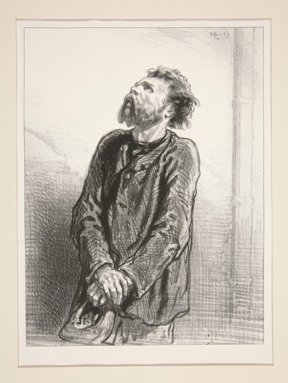 Egy félreértett tenor. alkotó: Paul Gavarni