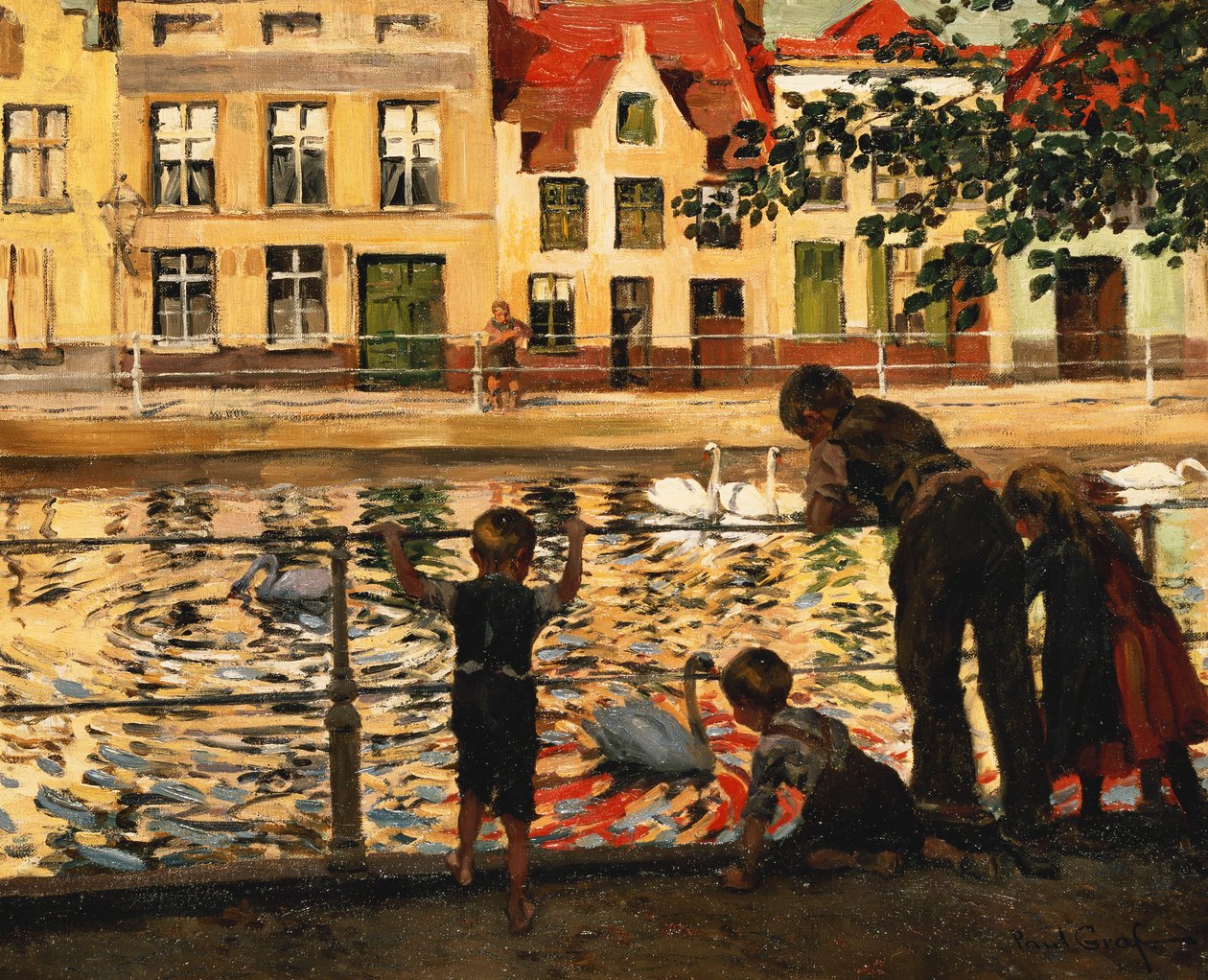 Etetni a hattyúkat, alkotó: Paul Graf