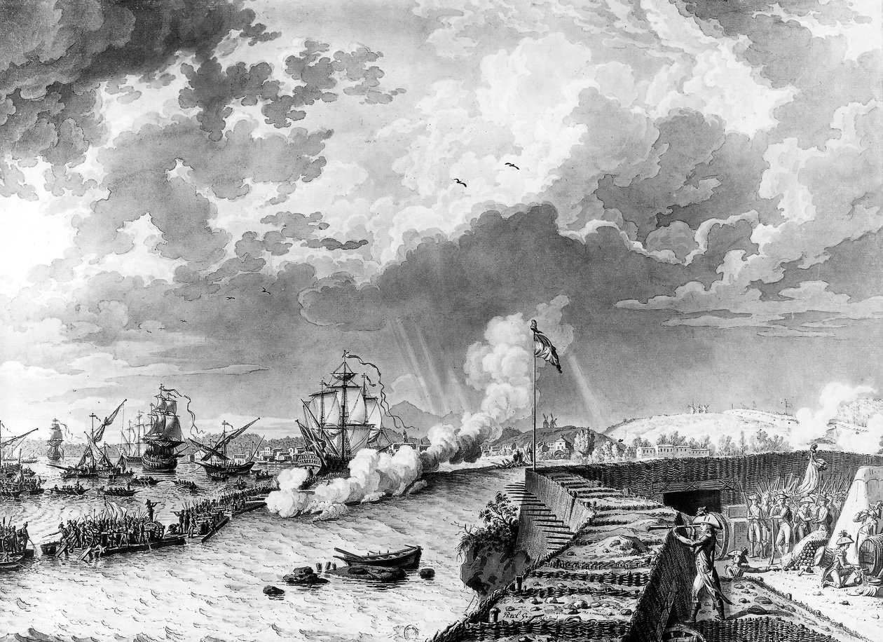 Napóleon Bonaparte tábornok Toulon ostrománál az angol hadsereg ellen, 1793. december (toll és tinta papíron) alkotó: Paul Gregoire