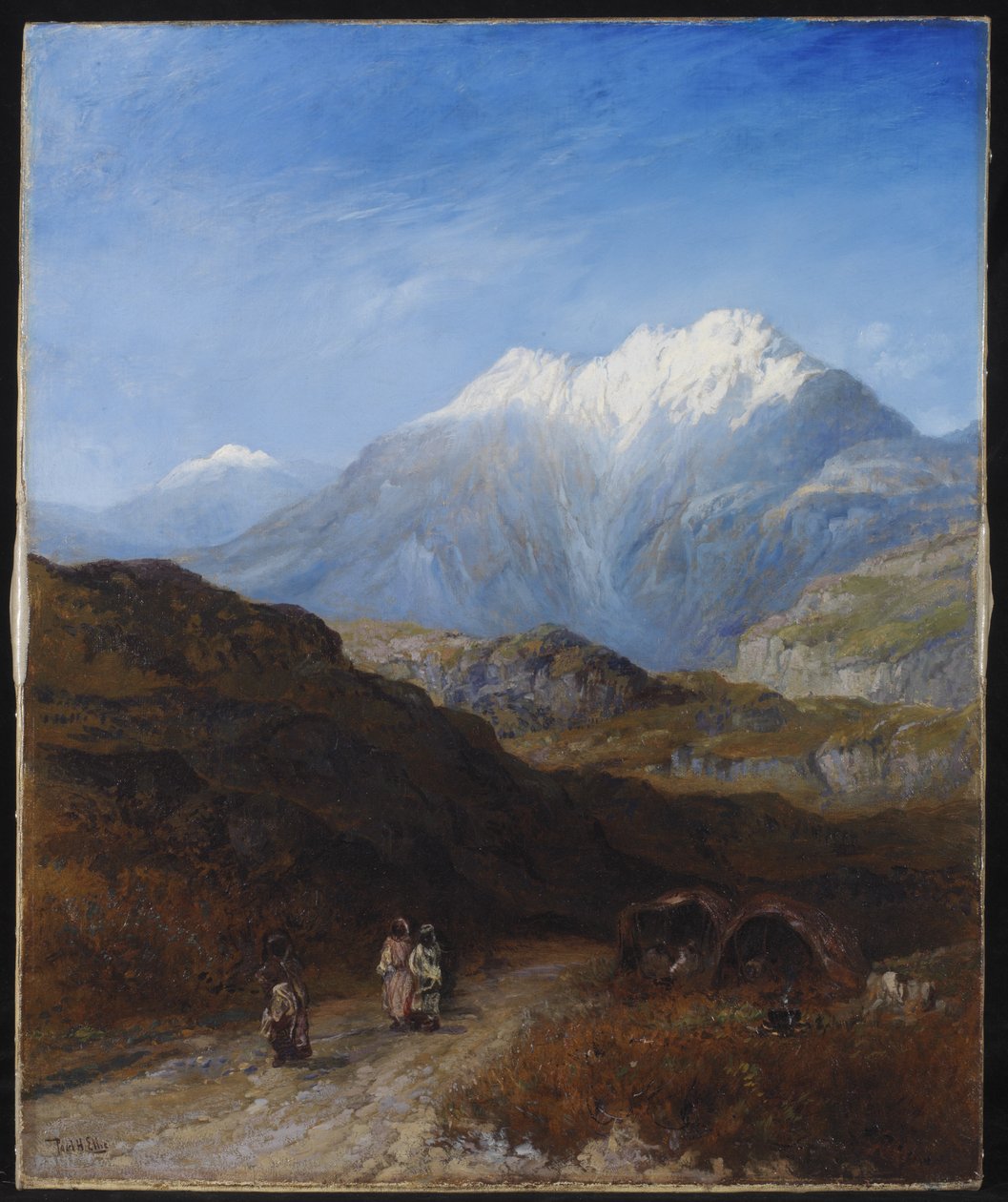 A hófödte Atlasz-hegység, Grand Kabylie, Algéria alkotó: Paul H. Ellis
