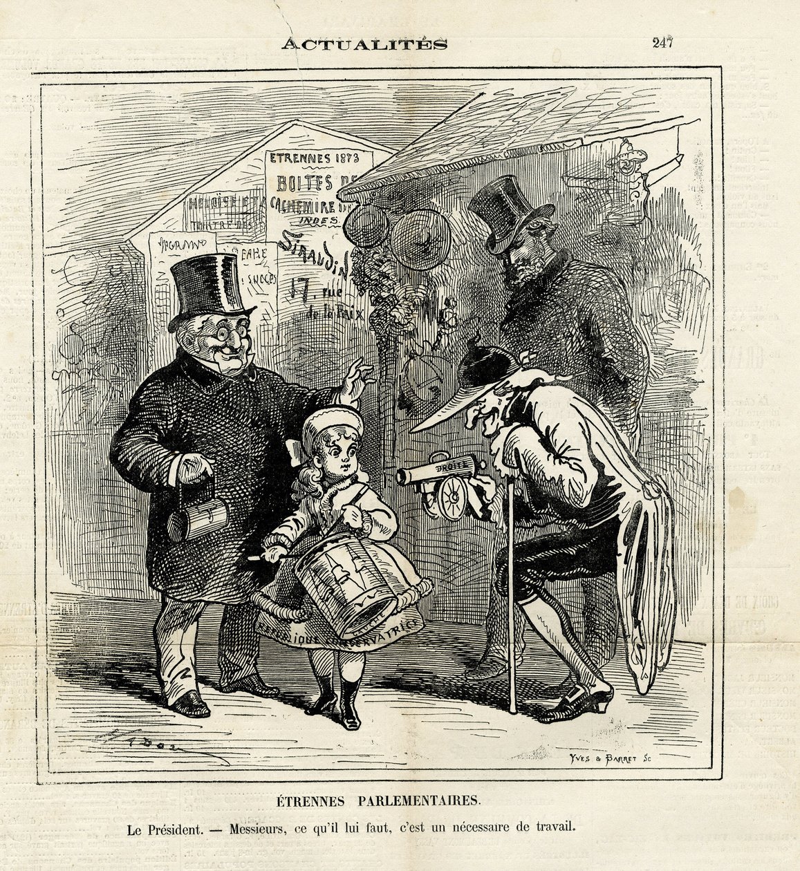 Illusztráció Hadolról (1835-1875) Le Charivariban alkotó: Paul Hadol