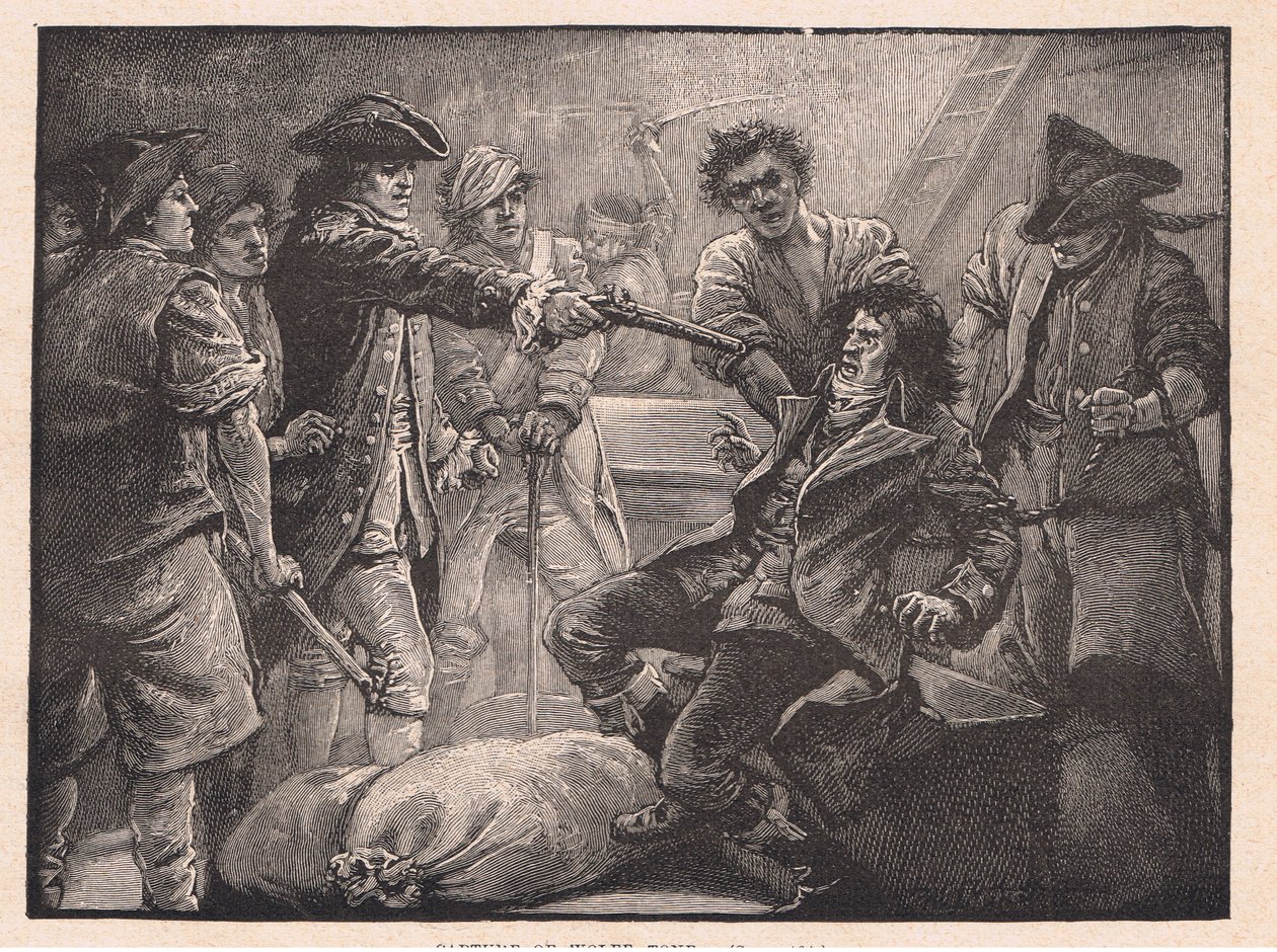 Wolfe Tone elfogása 1798-ban alkotó: Paul Hardy