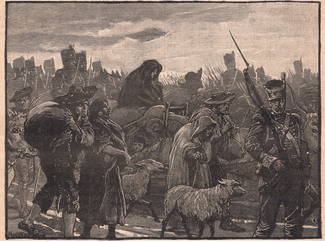 Wellingtons visszavonulása Coimbrából 1810 AD alkotó: Paul Hardy