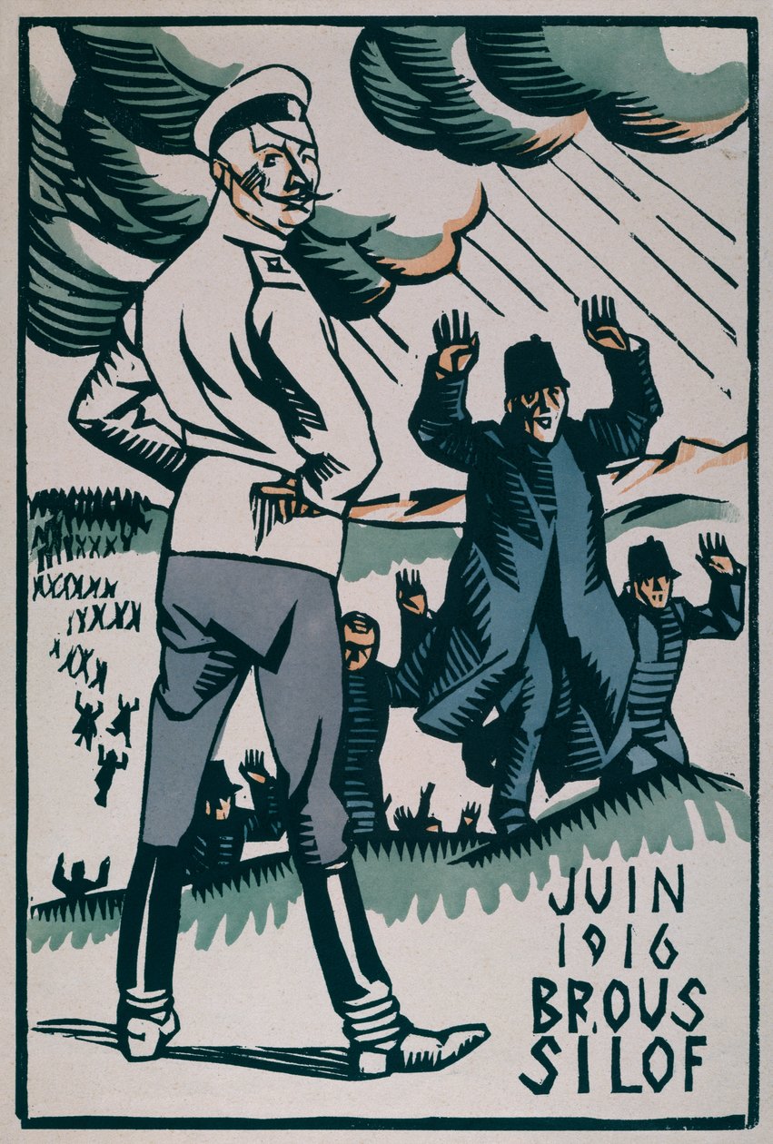 Bruszilov offenzíva 1916 júniusában alkotó: Paul Hermann