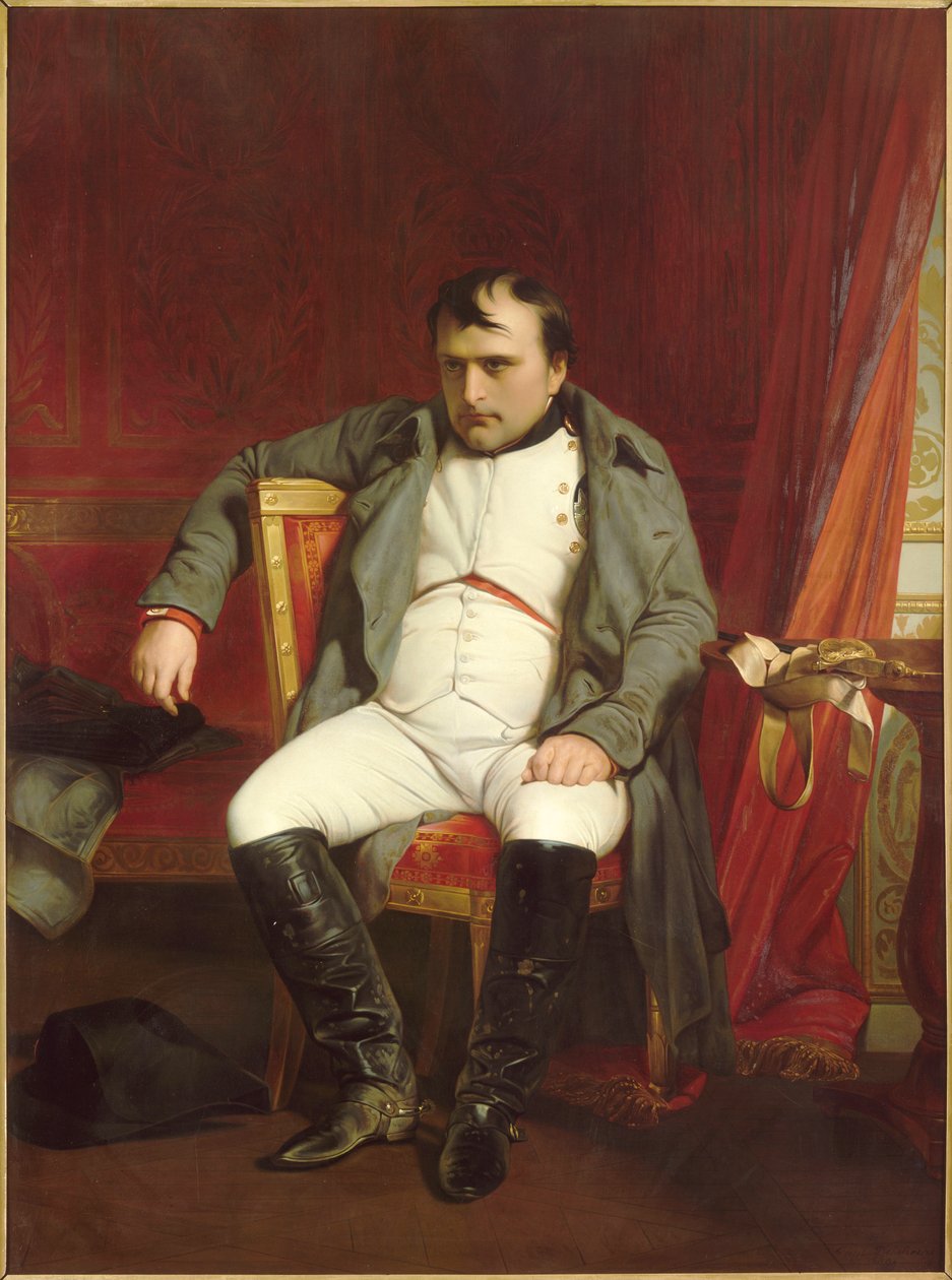Napóleon Fontainebleau-ban, 1814. március 31., 1840. alkotó: Paul Delaroche