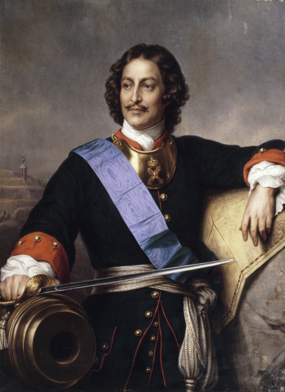 I. Nagy Péter császár portréja 1672-1725 alkotó: Paul Delaroche