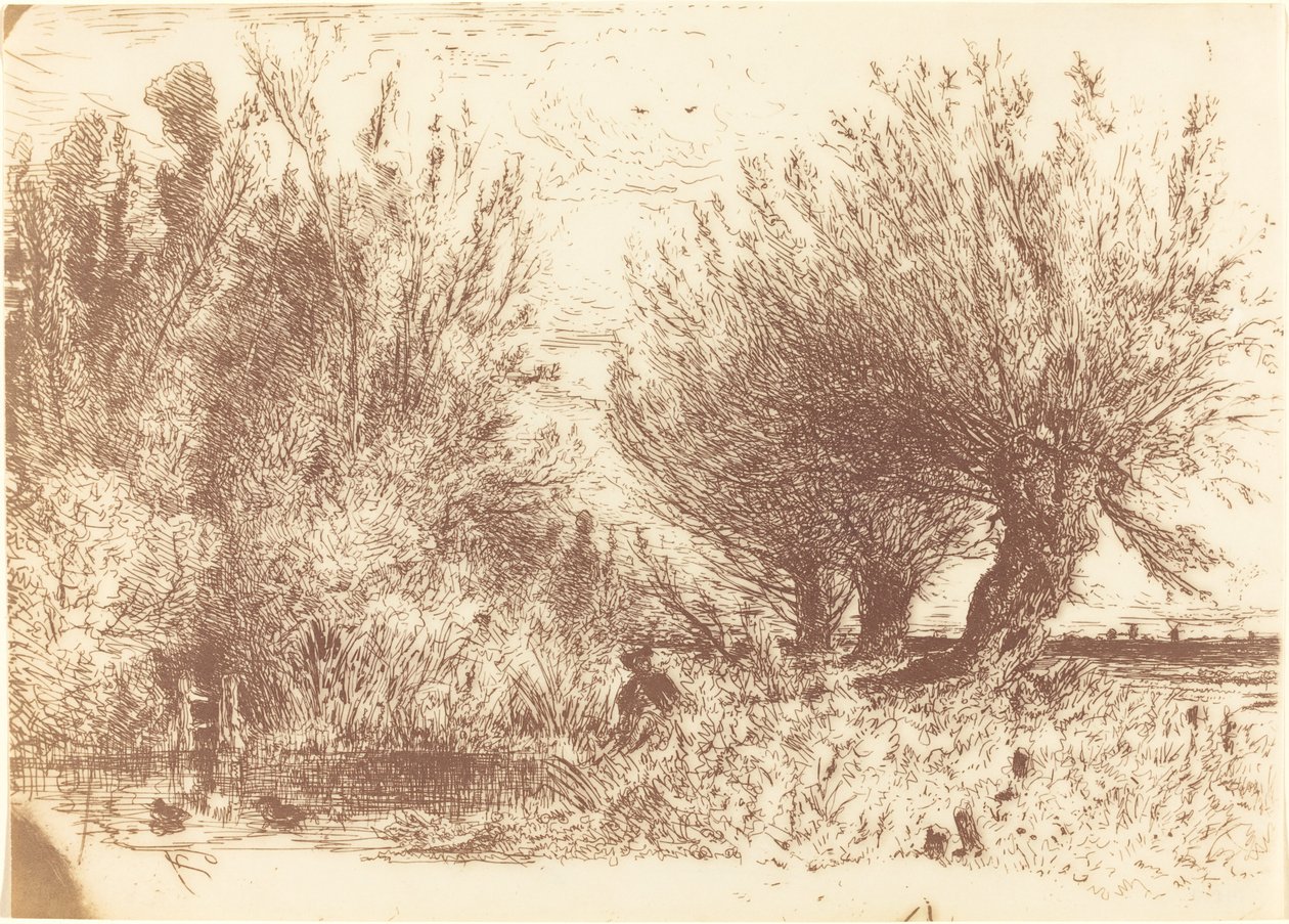 Folyó partja (Bords de Riviere) alkotó: Paul Huet