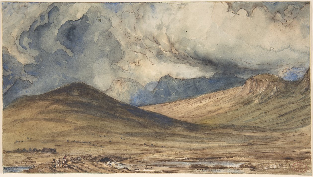 Auvergne hegyei alkotó: Paul Huet