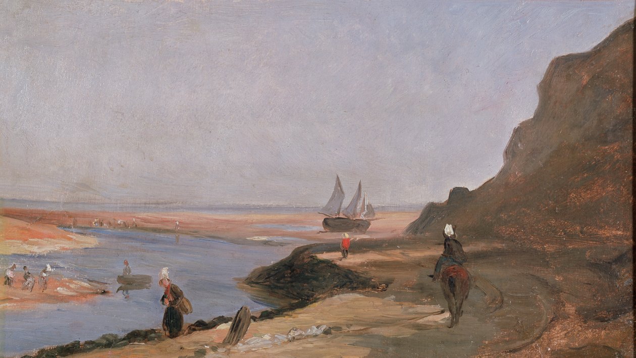 A trouville-i torkolat, 1864 alkotó: Paul Huet