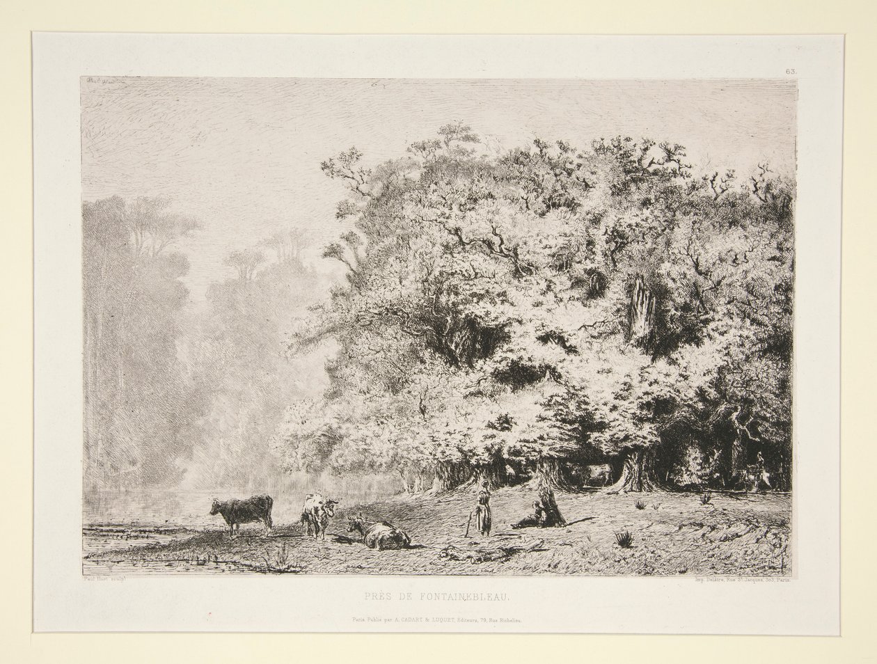 Erdők Fontainebleau közelében alkotó: Paul Huet
