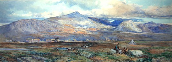 Paestum (akvarell és testfesték, papír) alkotó: Paul Jacob Naftel