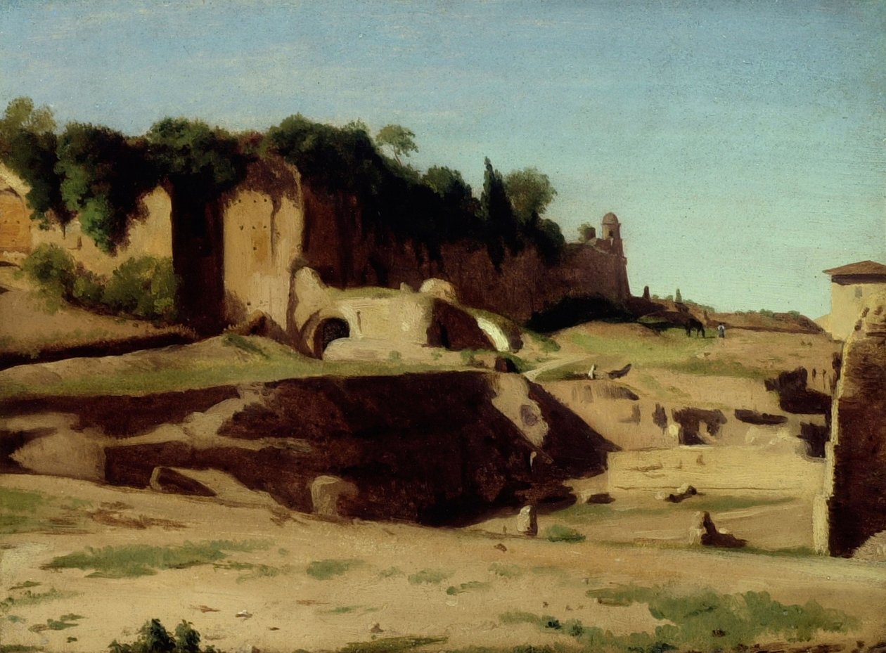 A császári palota a Palatinuson, Róma alkotó: Paul Jean Flandrin