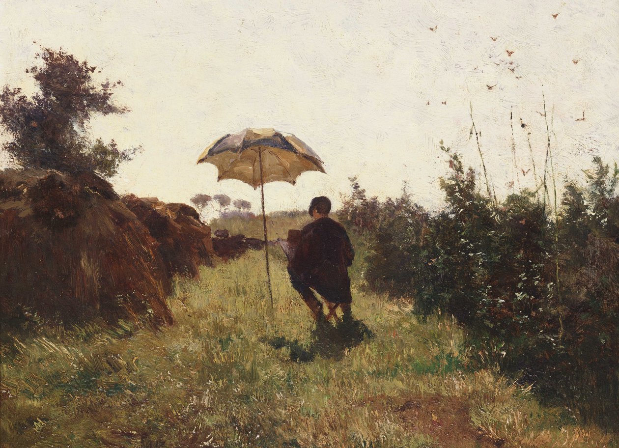 Plein air, 1870. alkotó: Paul Joseph Constantin Gabriel