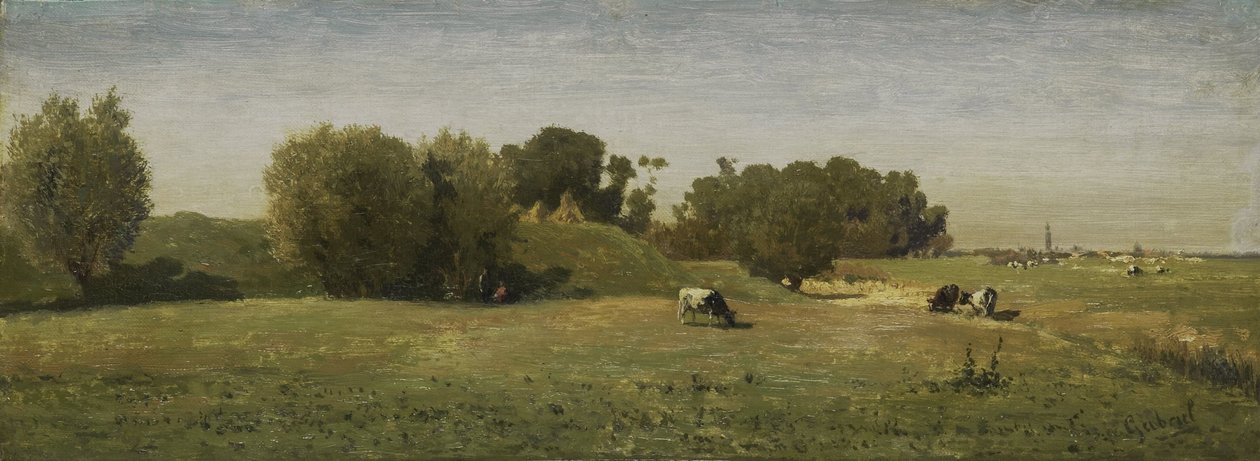 Táj Abcoude közelében alkotó: Paul Joseph Constantin Gabriel