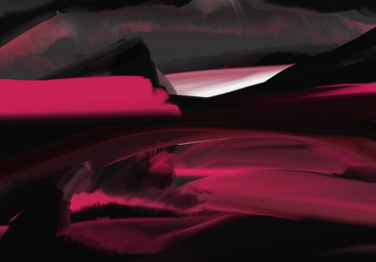 Surtr fjall, 2022 (digitális művészet) alkotó: Paul Kempton