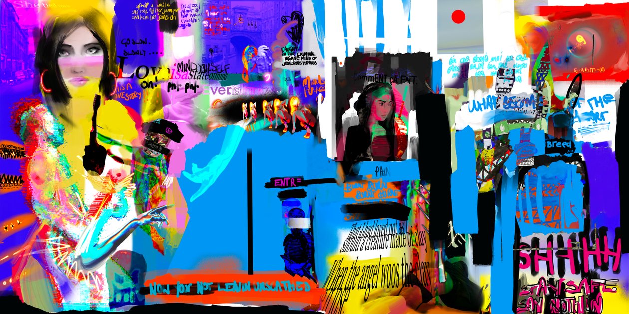 pounding, Pounding, 2024 (digitális művészet) alkotó: Paul Kempton