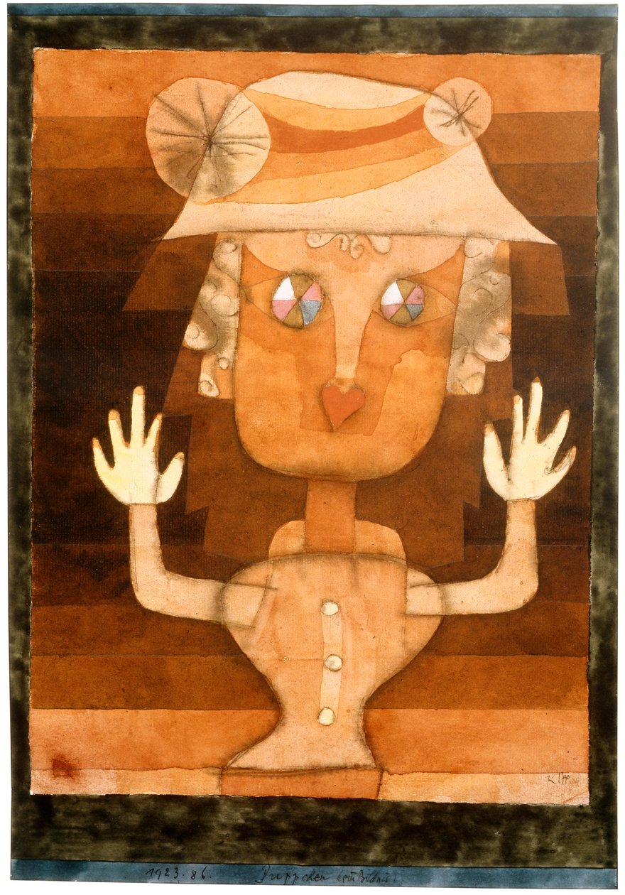 Egy baba, 1923. alkotó: Paul Klee