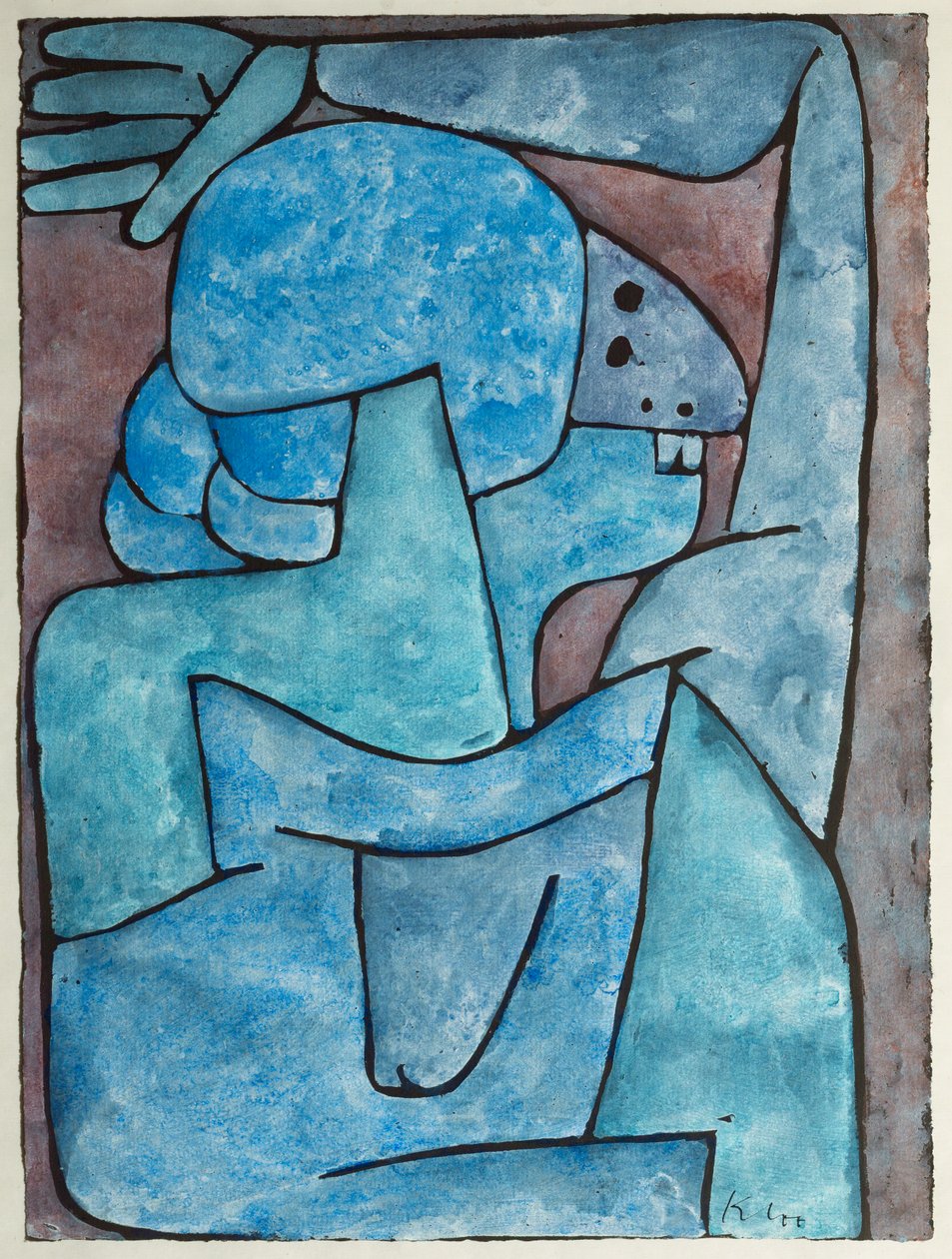 A Lady-Slanderer (gouache) alkotó: Paul Klee