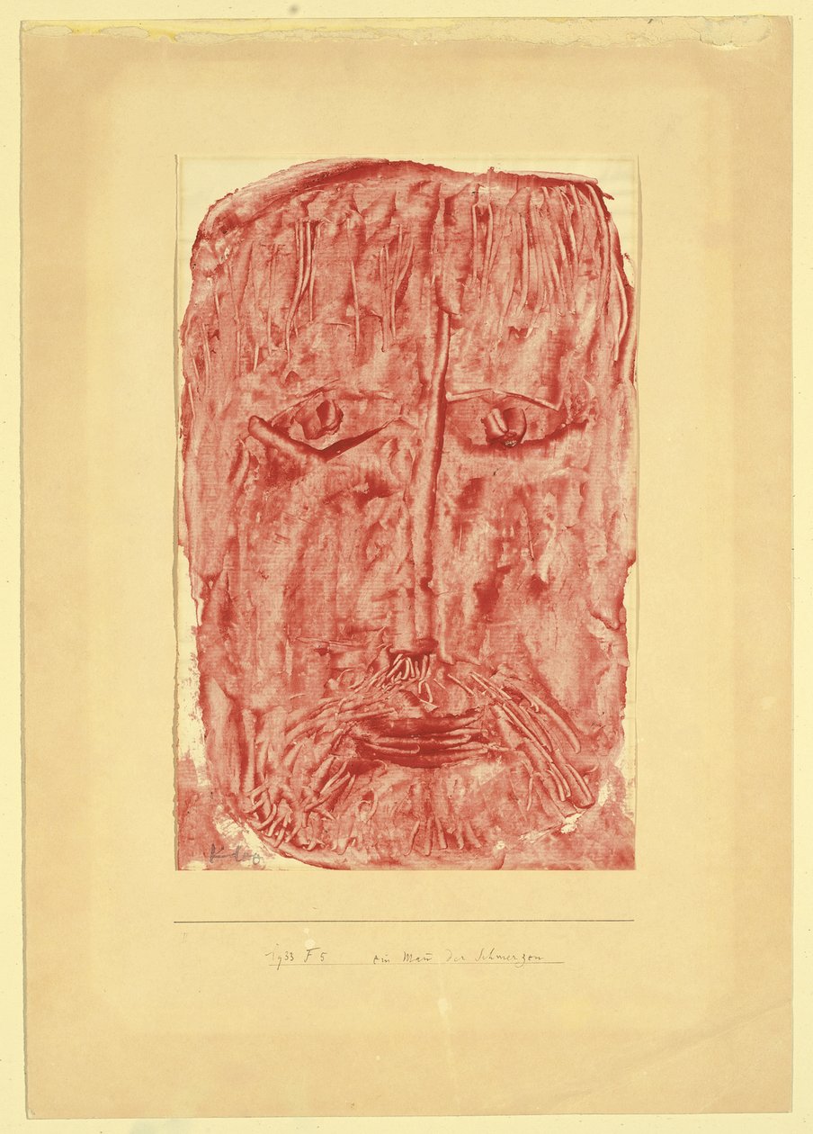 A szomorúság embere; A fájdalom embere alkotó: Paul Klee