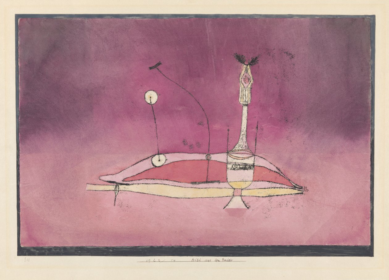 Egy kép a budoárból, 1922. alkotó: Paul Klee