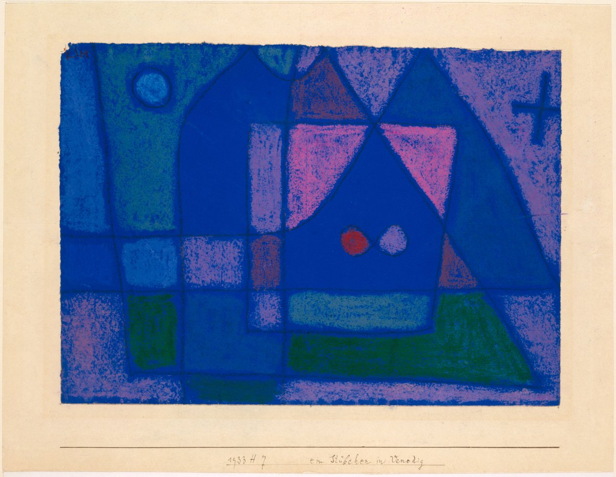 Egy kis szoba Velencében, 1933. alkotó: Paul Klee