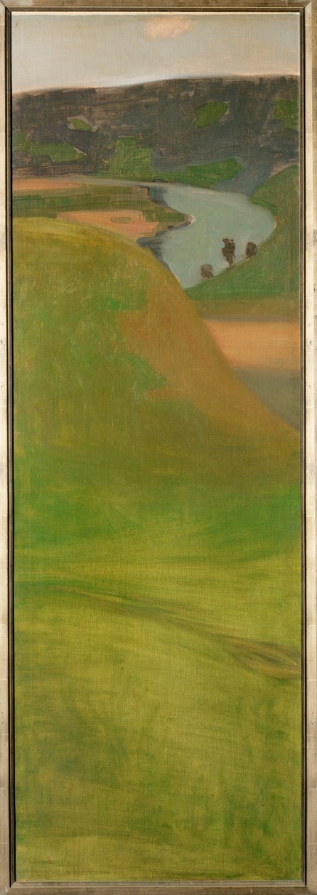 Az Aare folyóra néző kilátás, Svájc (festmény, vászon) alkotó: Paul Klee