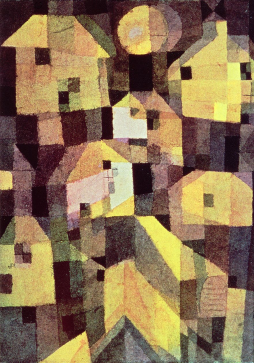 Házak absztrakt összetétele alkotó: Paul Klee