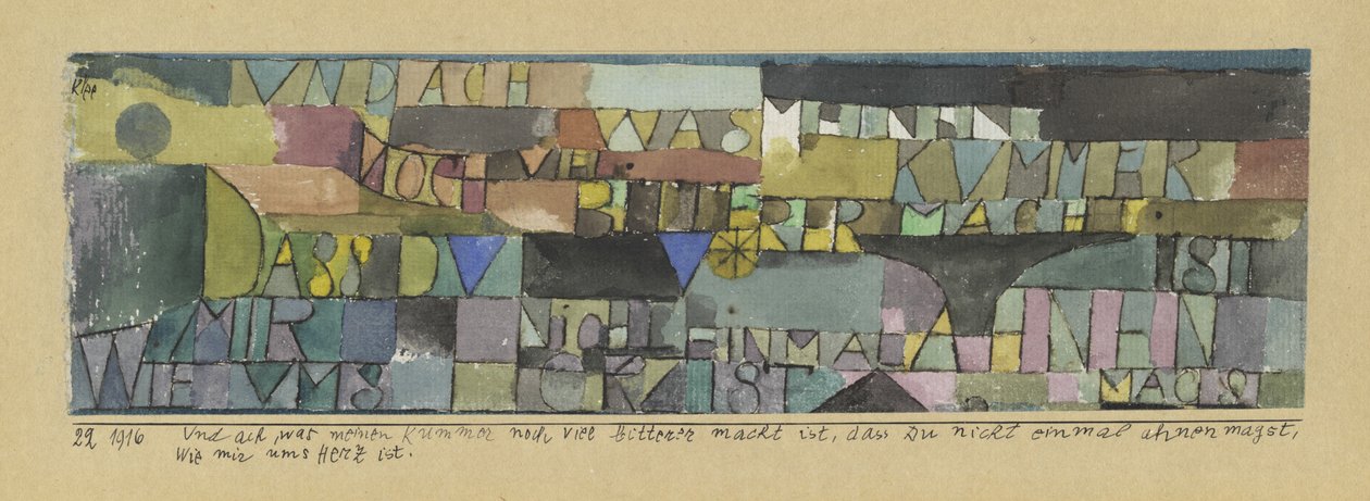 Ó, mennyire fokozódik a fájdalmam, amikor még csak gyanakodni sem akarsz a szívem érzelmeiről alkotó: Paul Klee