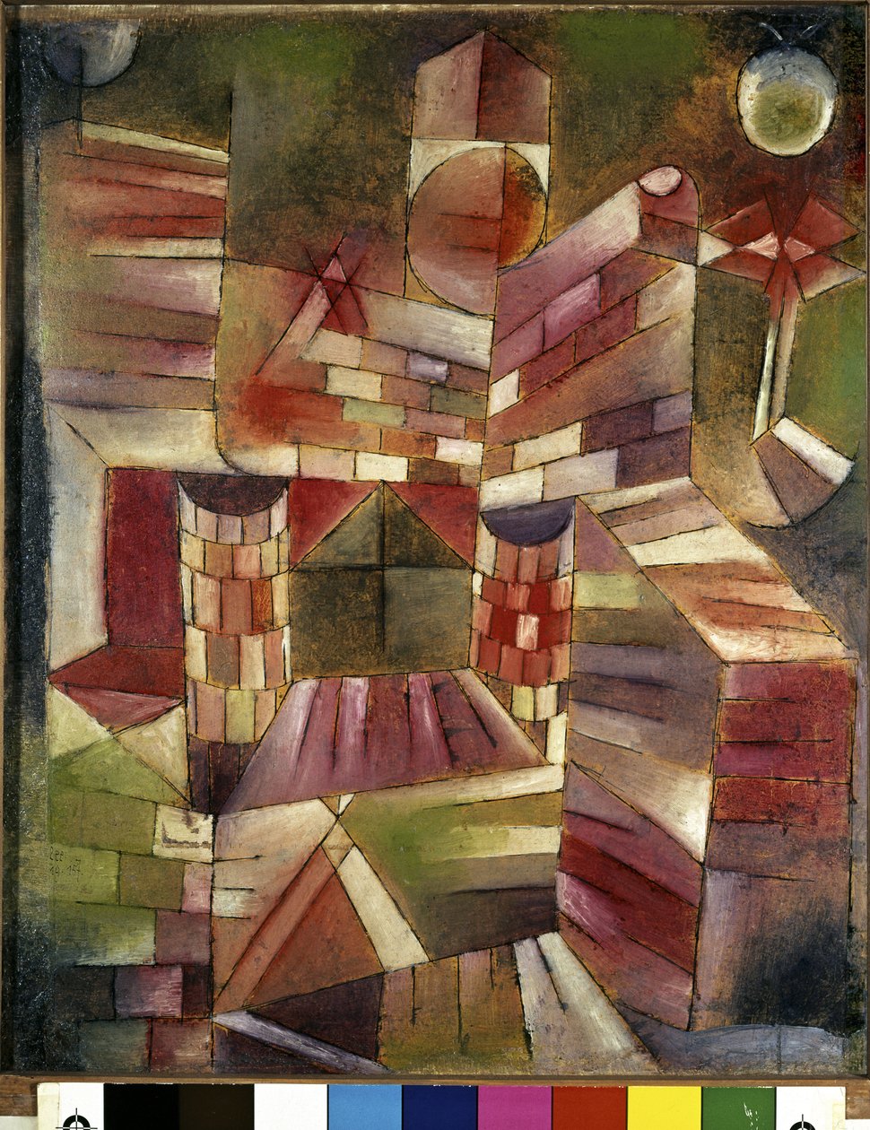 Építészet az ablakból alkotó: Paul Klee