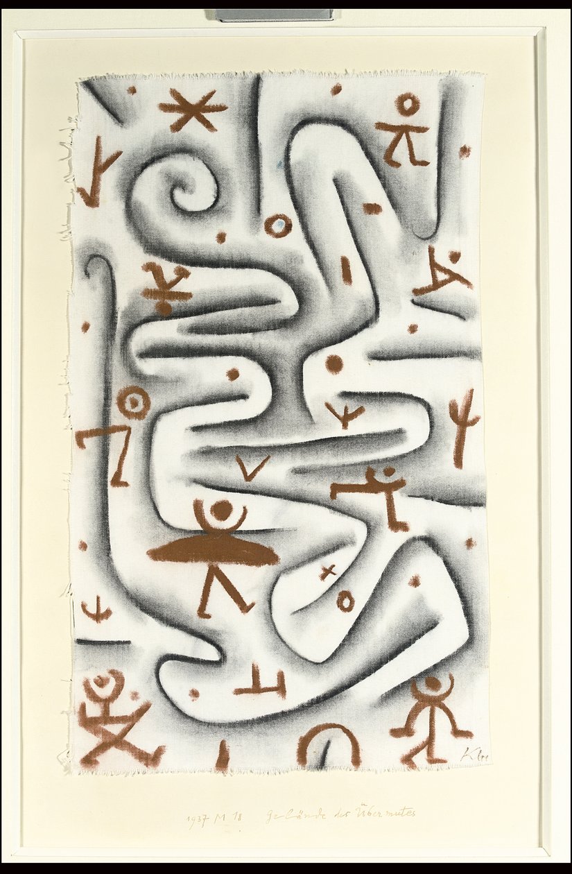 Magas szellemek területe; Gelande des Ubermutes alkotó: Paul Klee