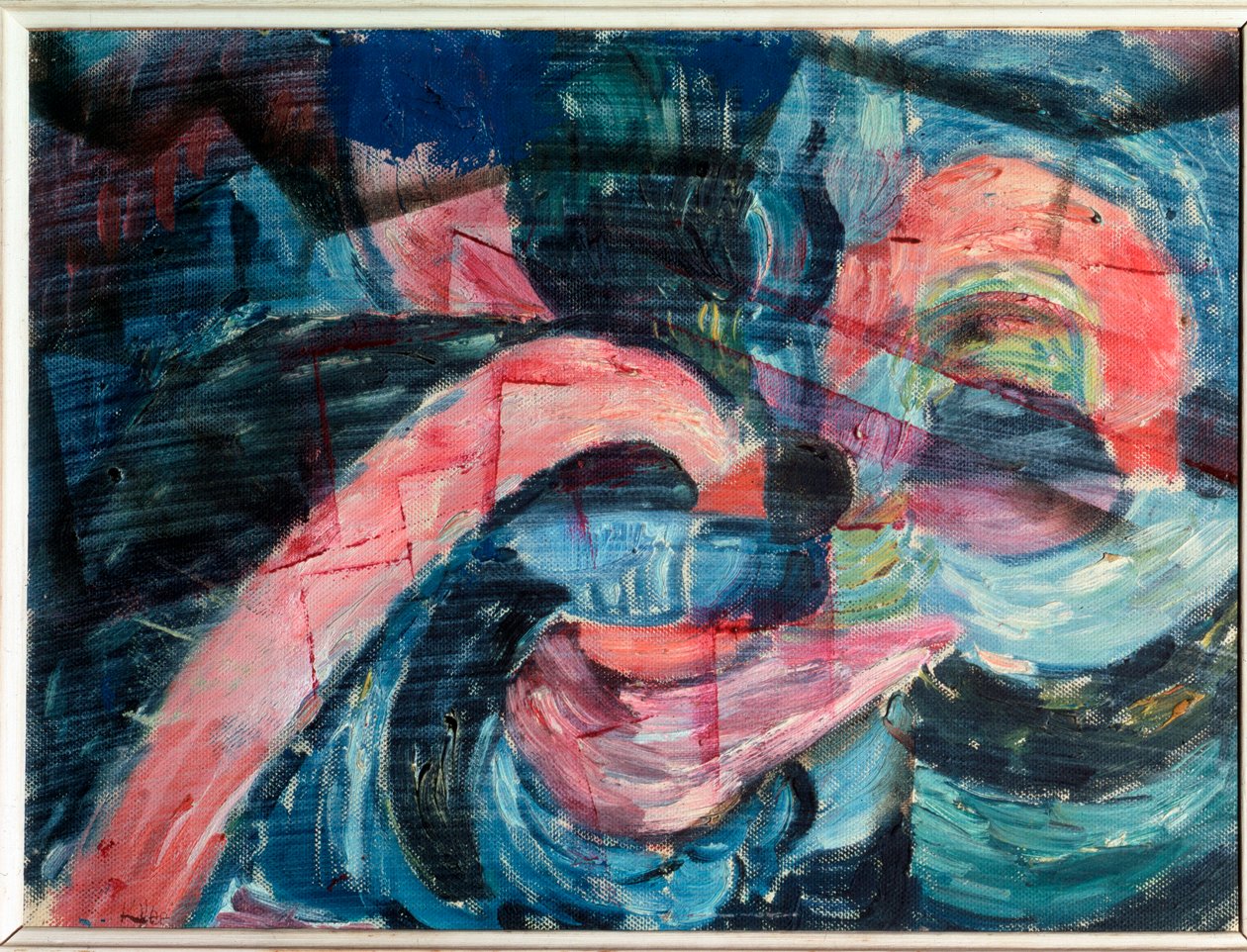 Érkezés a patak partjára és hídépítés - Festészet alkotó: Paul Klee