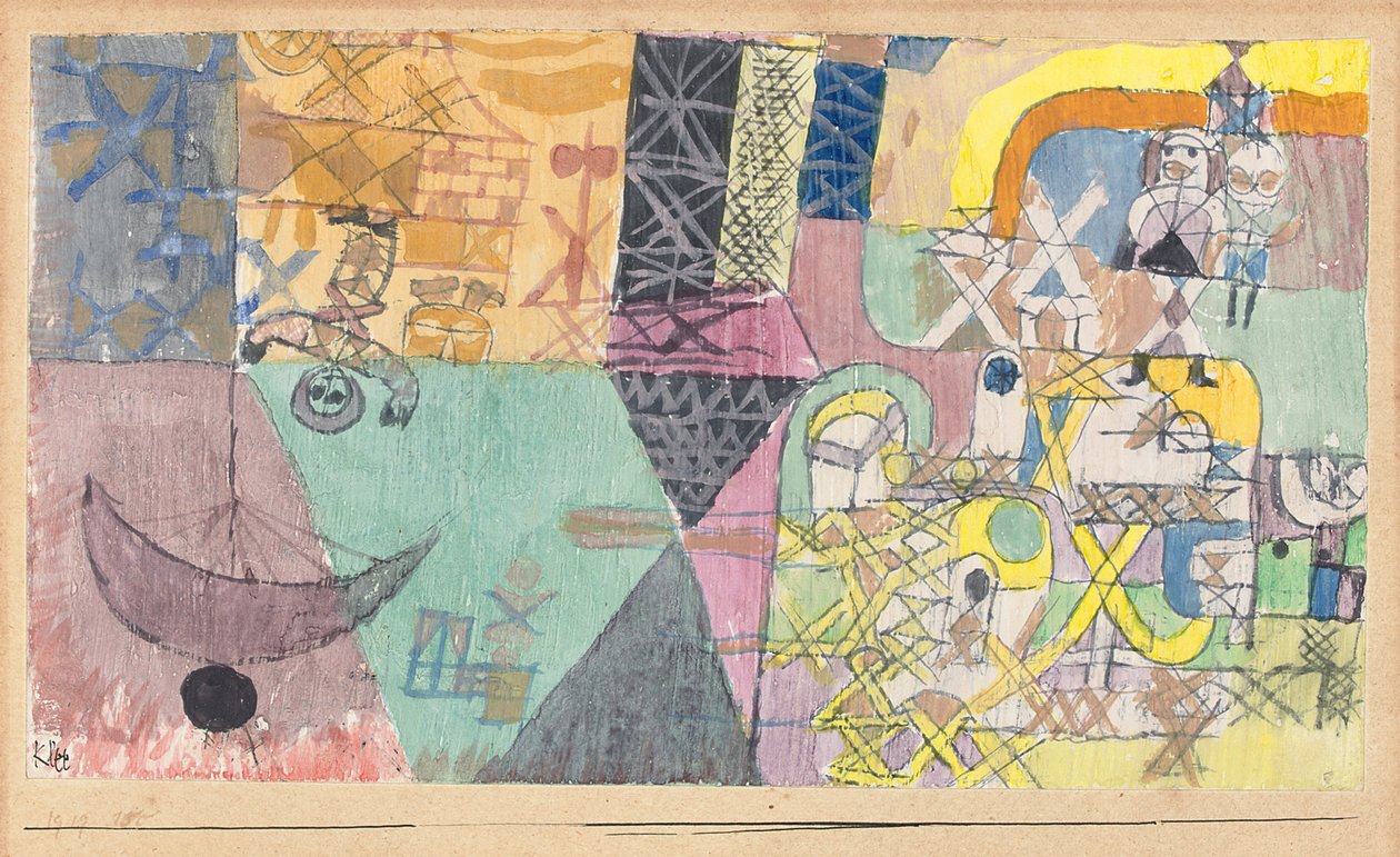 Ázsiai szórakoztatók; Ázsiai bolondok alkotó: Paul Klee