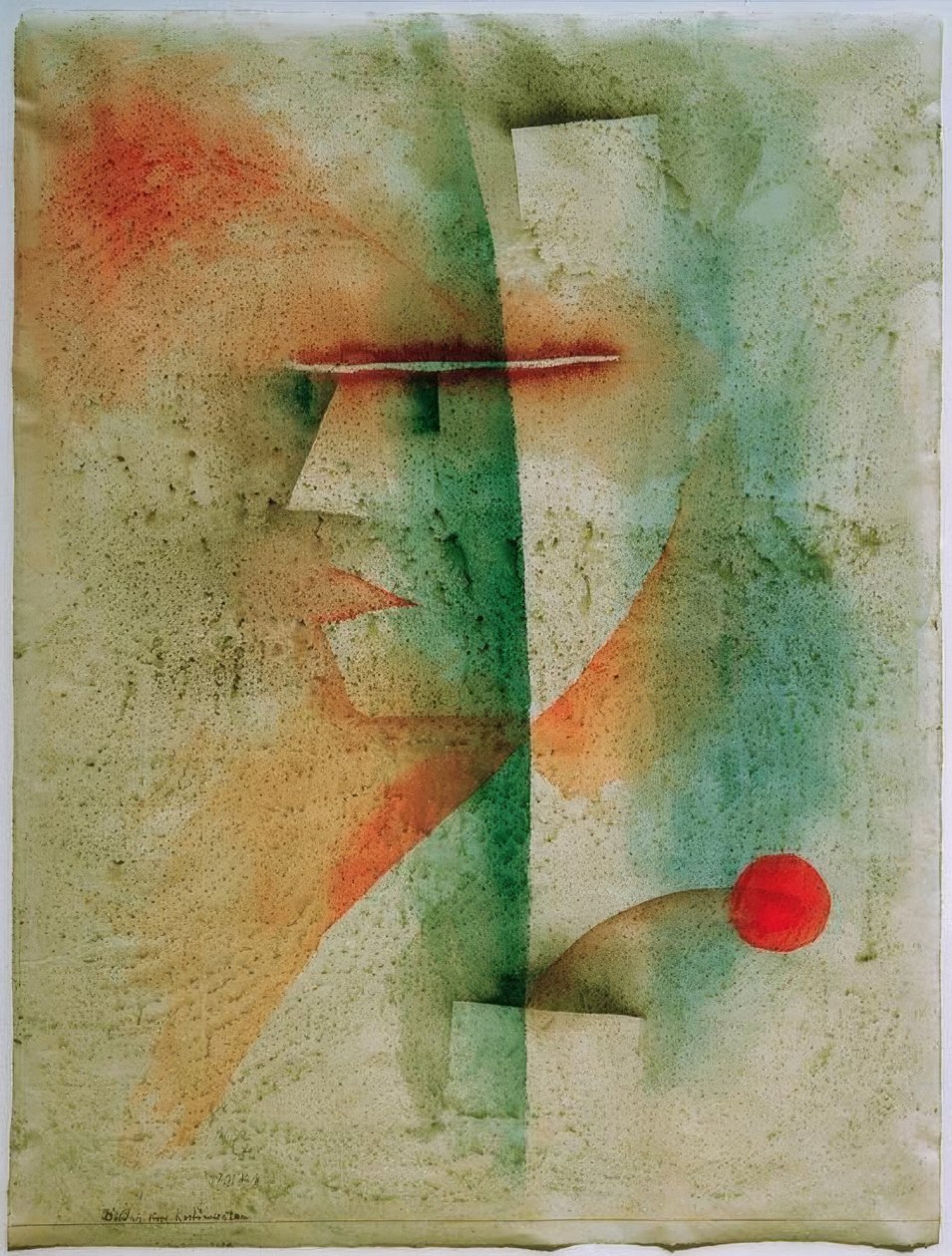 Egy jelmezes ember portréja alkotó: Paul Klee