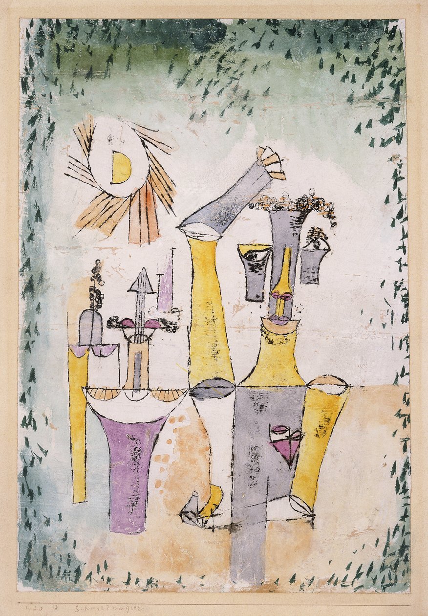 Fekete mágia; Schwarzmagier alkotó: Paul Klee