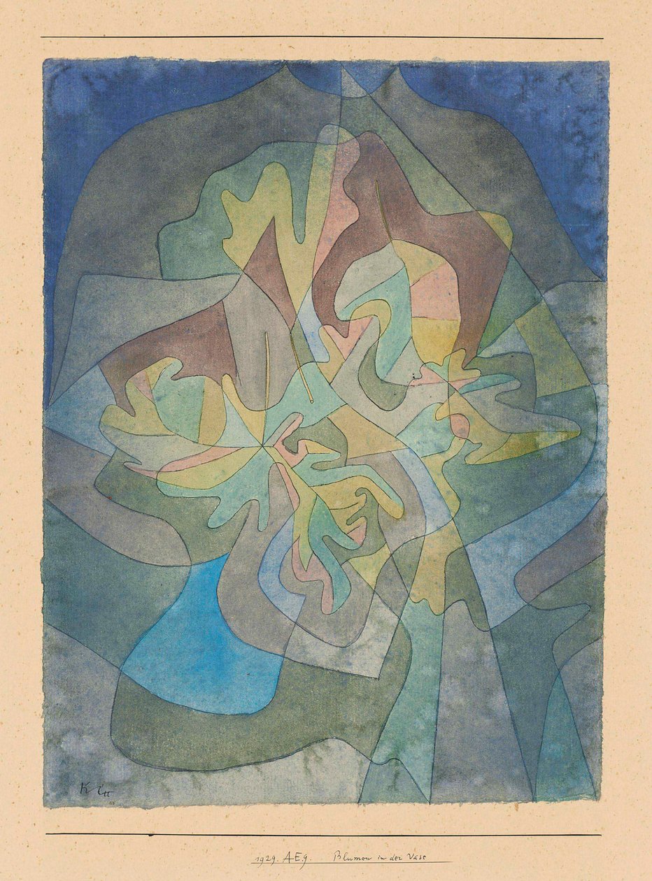 Blumen in der Vase Virágok a vázában, 1929. alkotó: Paul Klee