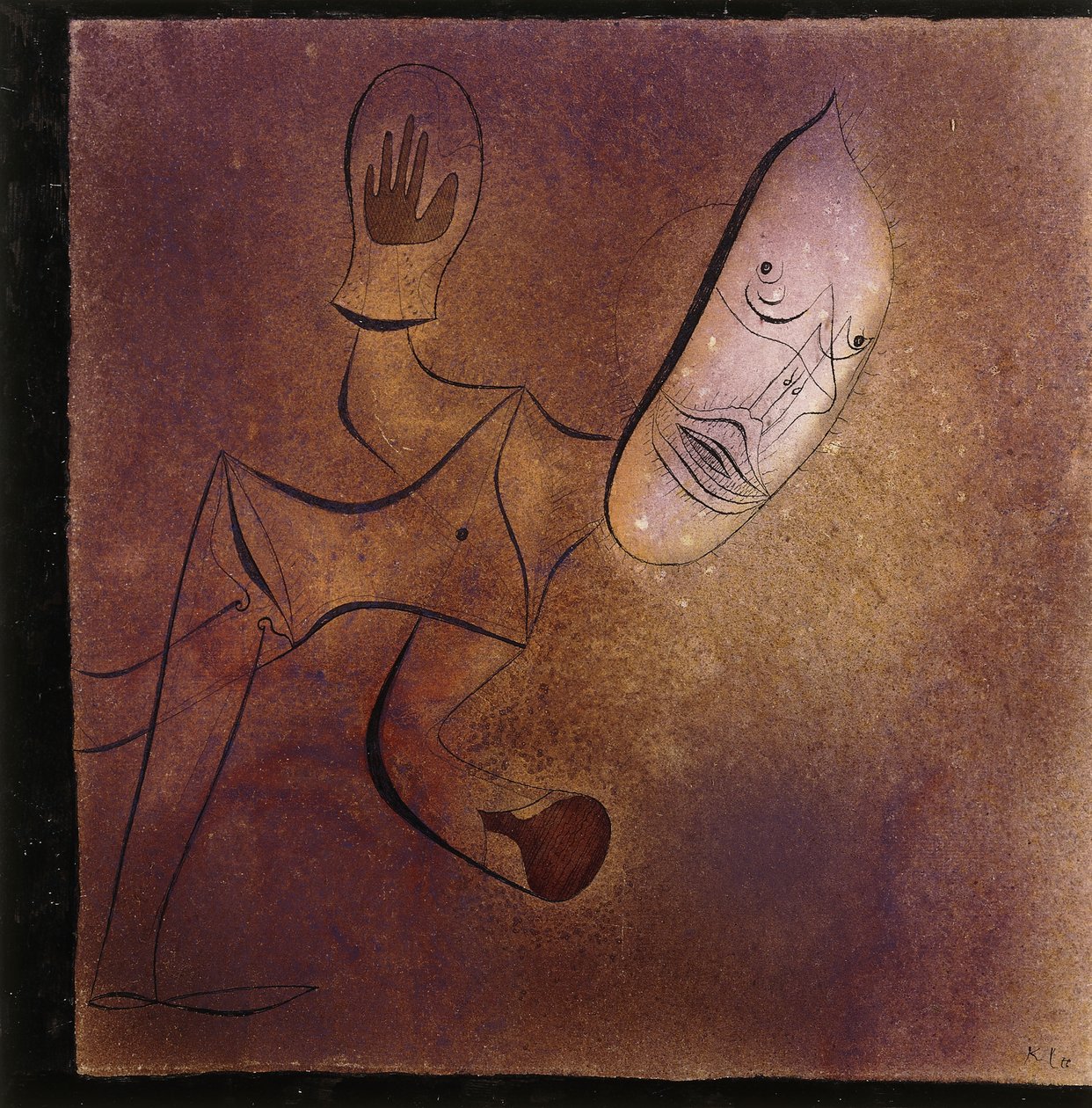 Brutális Pierrot; Brutális Pierrot alkotó: Paul Klee