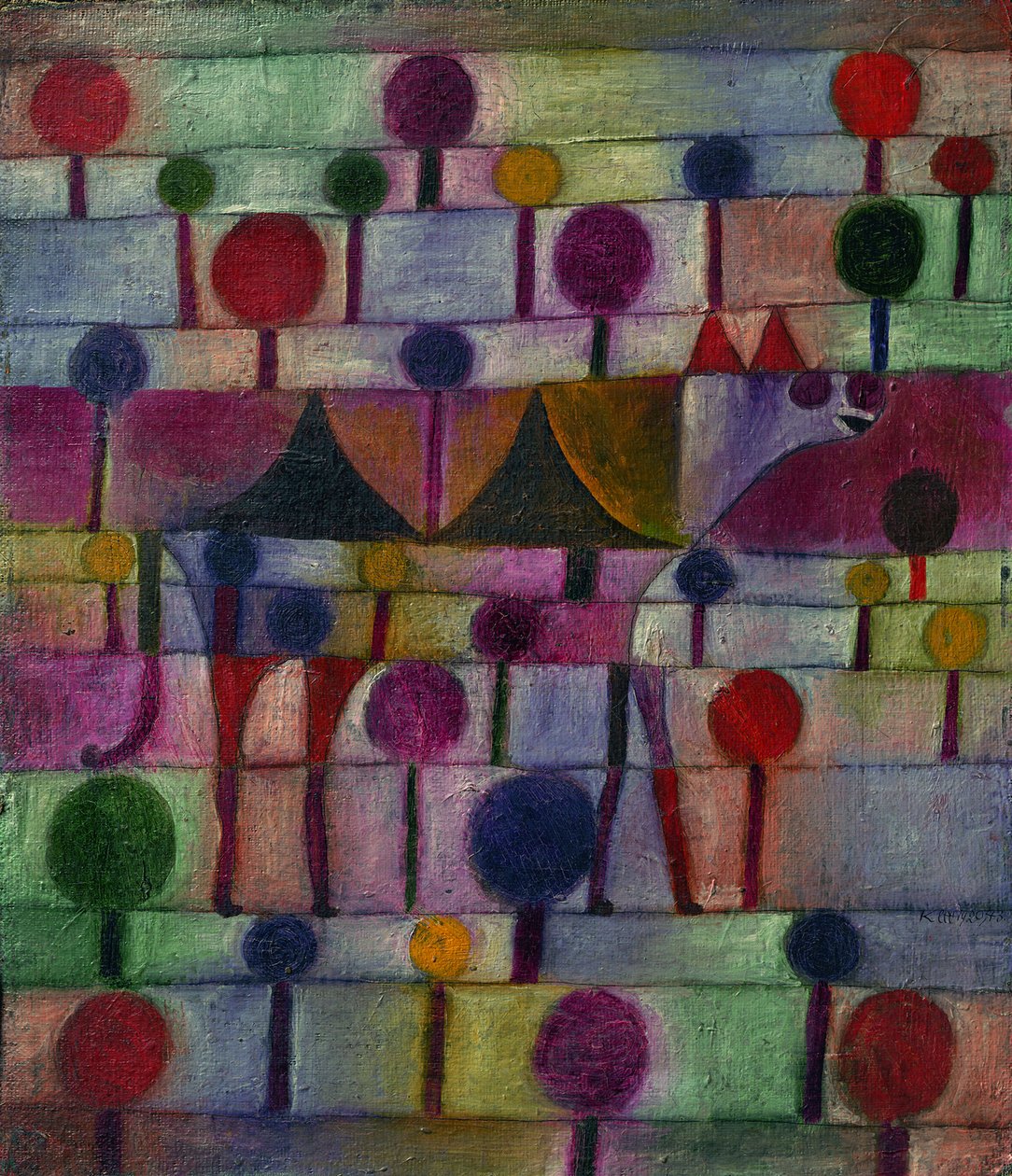 Teve ritmikus fák táján, 1920 alkotó: Paul Klee