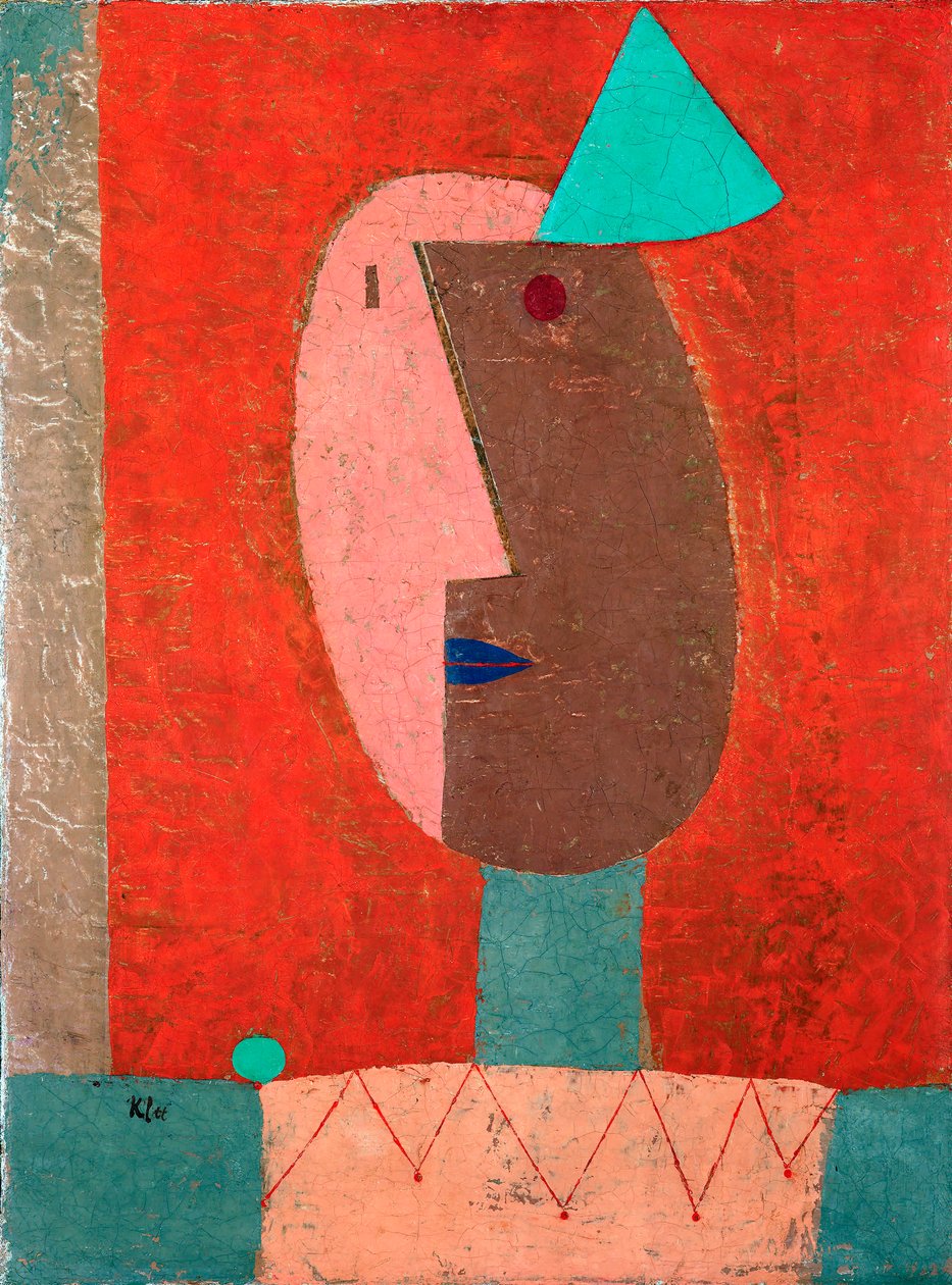 "Clown" 1929 (olaj, vászon) alkotó: Paul Klee